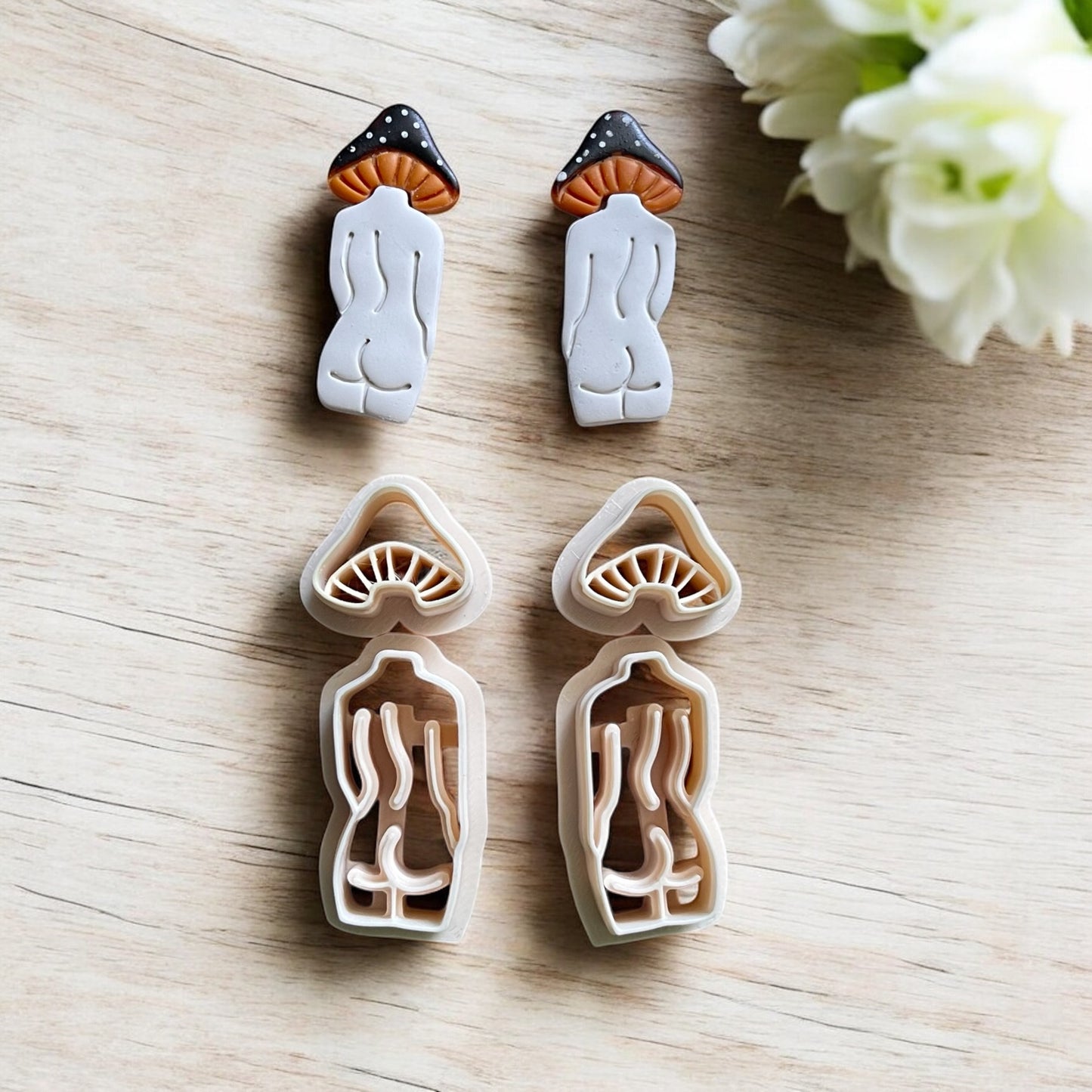 Cortador Arcilla Polimerica | Mushroom Woman | Minipekas