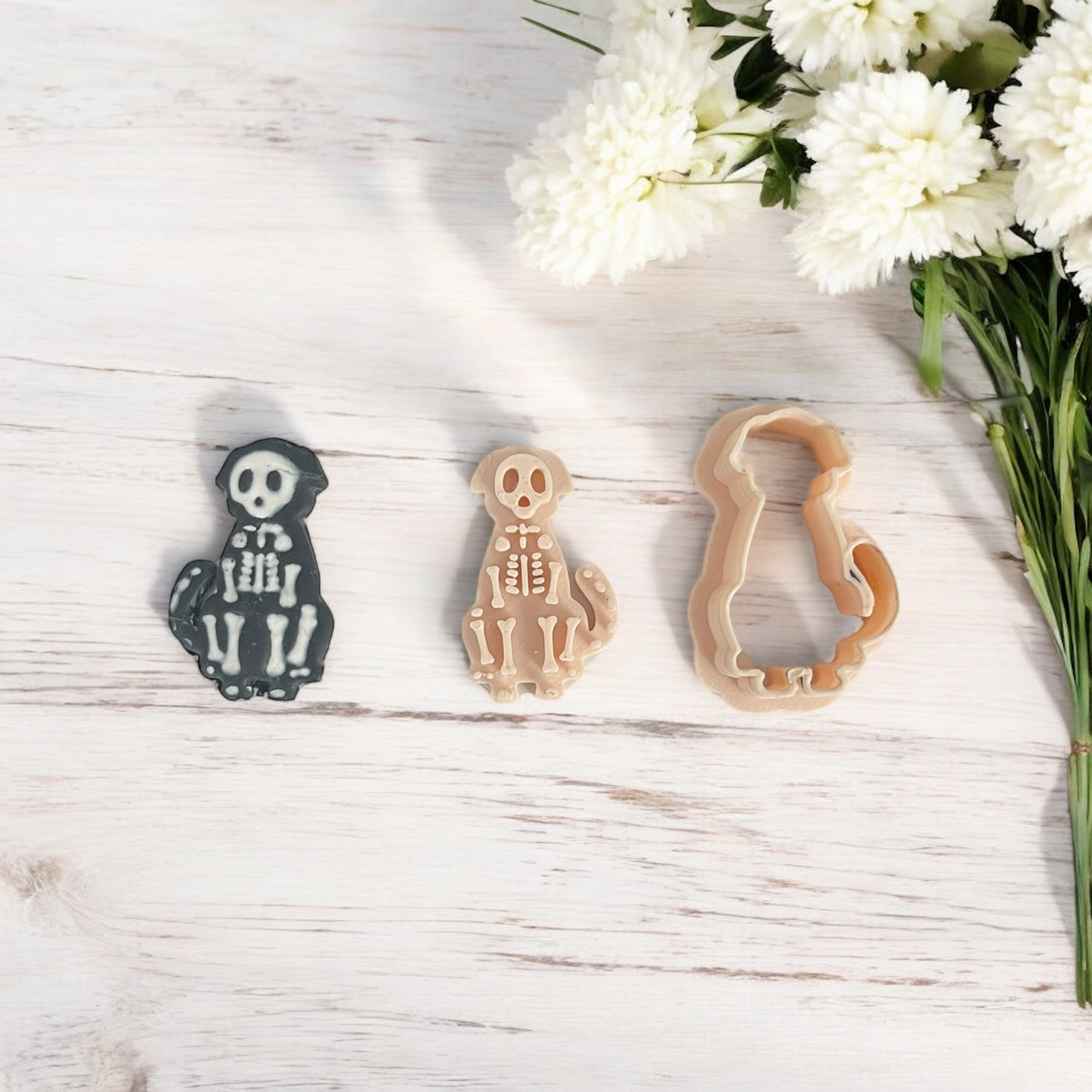 Cortador Arcilla Polimerica | Perro Esqueleto