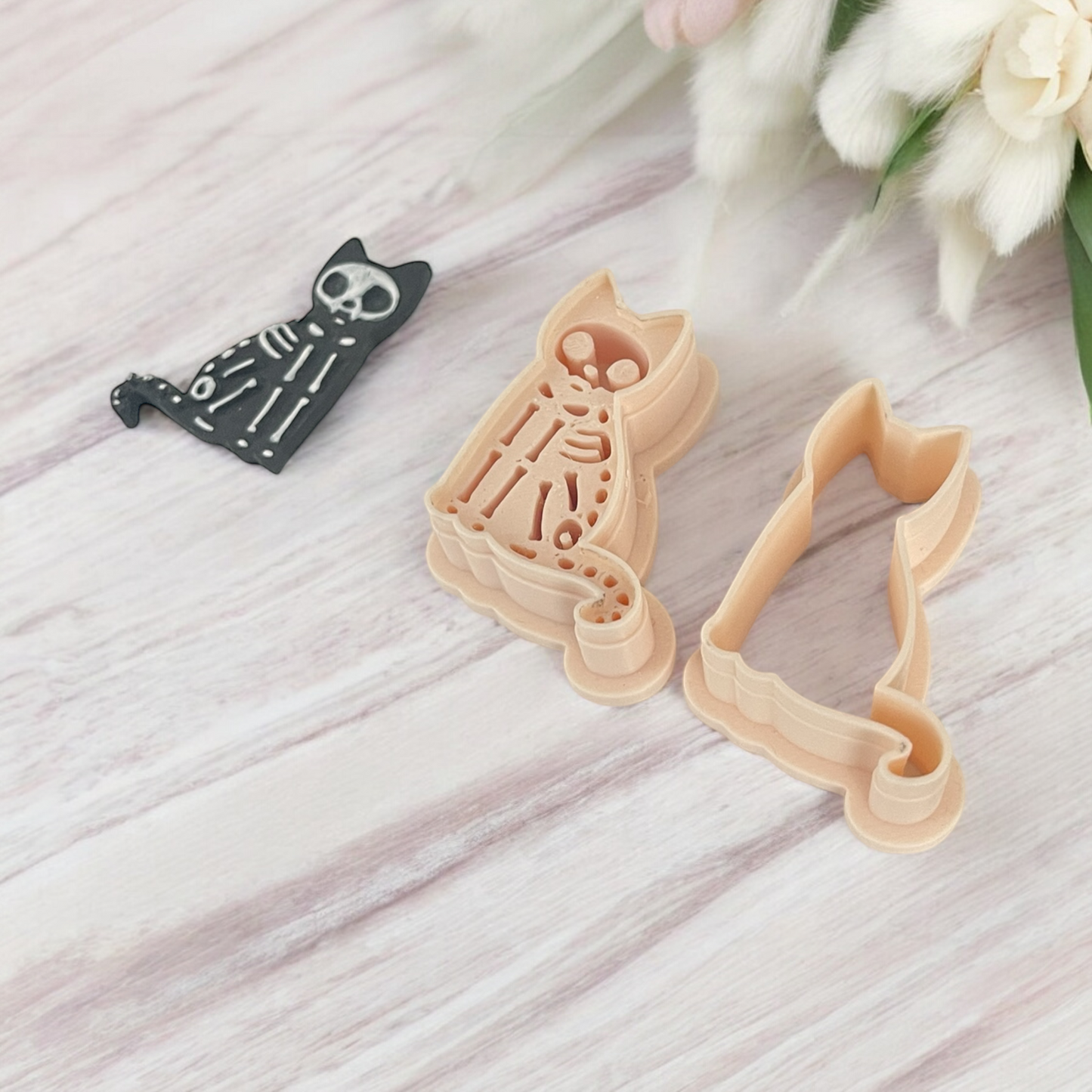 Cortador Arcilla Polimerica | Gato Esqueleto