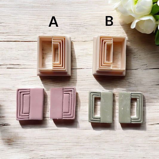 Cortador Arcilla Polimérica |  Rectángulo Mir A-B | Minipekas