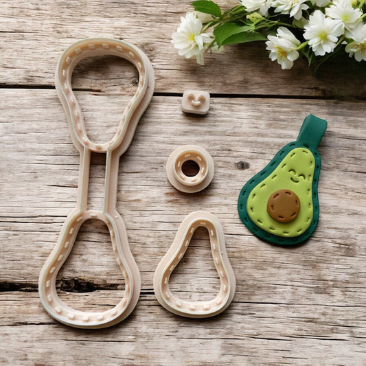 Cortador Arcilla Polimerica | Llavero Aguacate | Minipekas