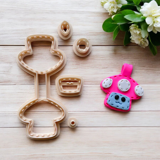 Cortador Arcilla Polimerica | Llavero Hongo | Minipekas