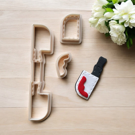 Cortador Arcilla Polimerica | Llavero Cuchillo Halloween | Minipekas