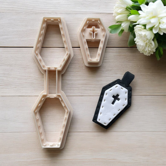 Cortador Arcilla Polimerica | Llavero Ataud Halloween | Minipekas