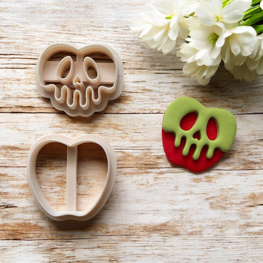 Cortador Arcilla Polimérica | Calavera Manzana Halloween | Minipekas