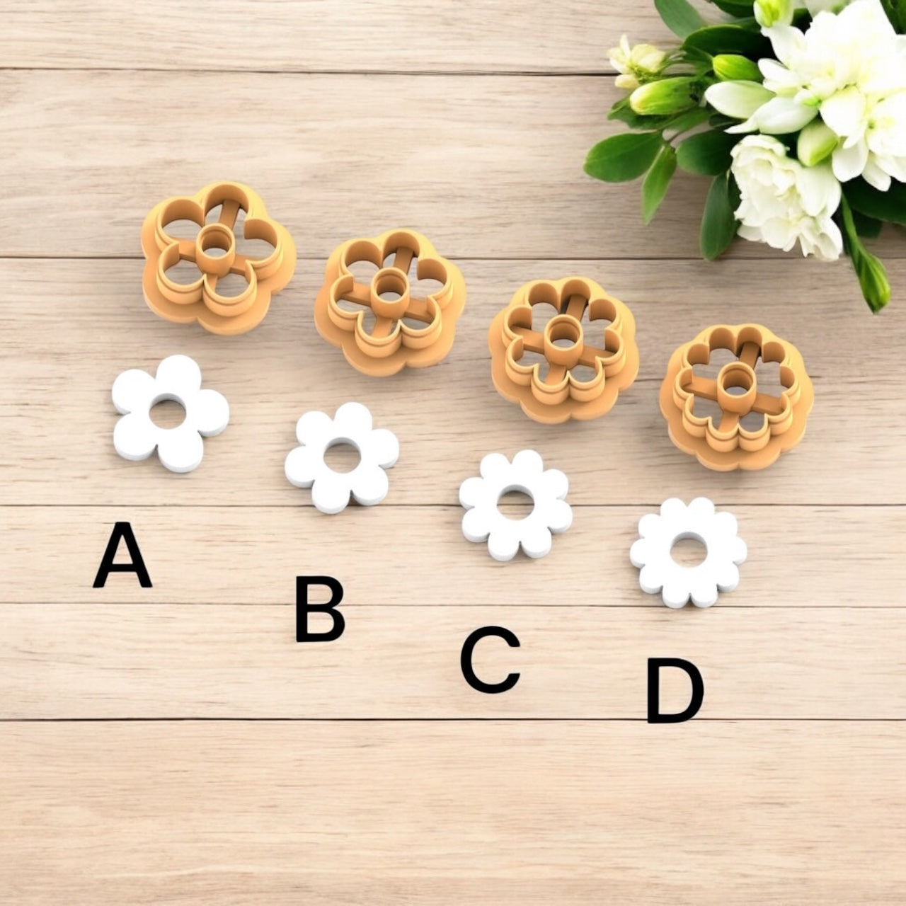 Cortador arcilla polimérica | Flor D