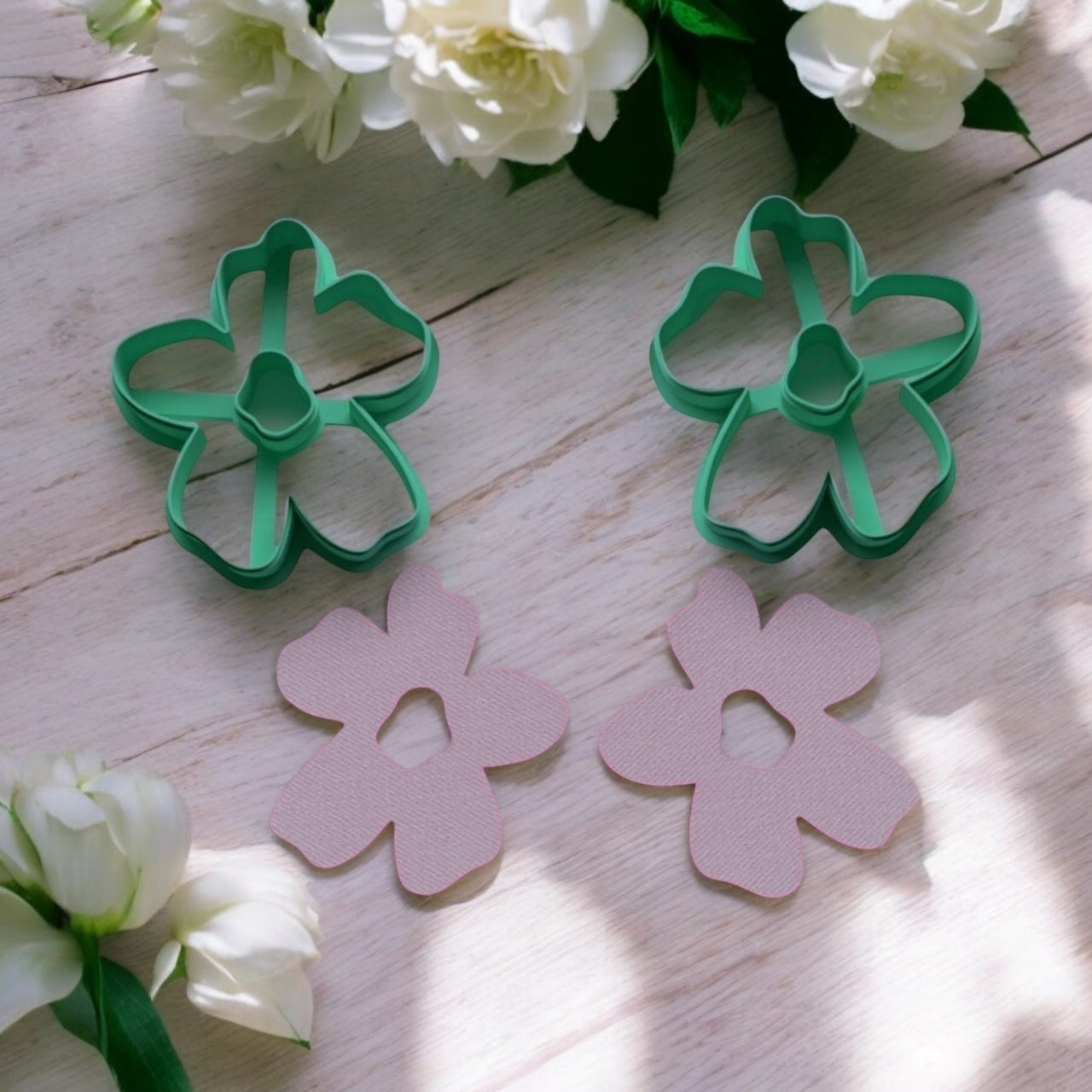 Cortador arcilla polimérica | Flor abstracta 13