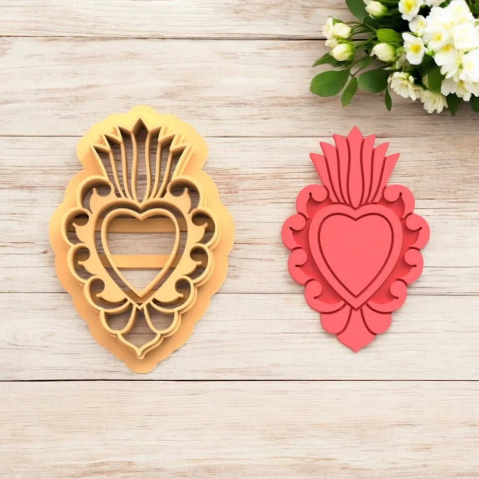 Corazón mexicano - Cortador para hacer pendientes de arcilla polimérica