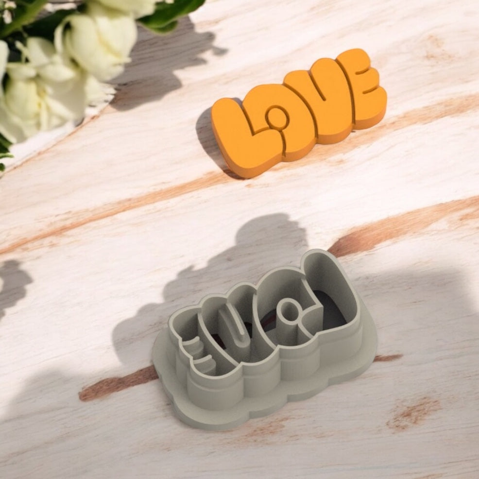 Cortador de amor para fazer brincos de argila de polímero