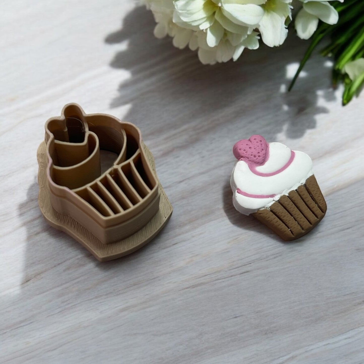 Cup Cake valentin 22 - Cortador para hacer pendientes de arcilla polimérica