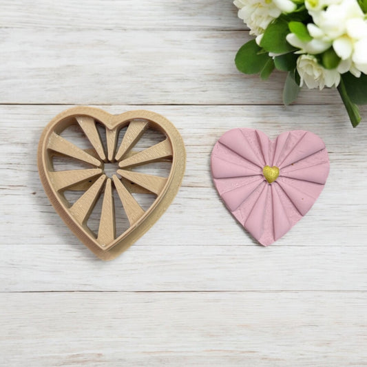 Corazón Relieve 24 - Cortador para hacer pendientes de arcilla polimérica