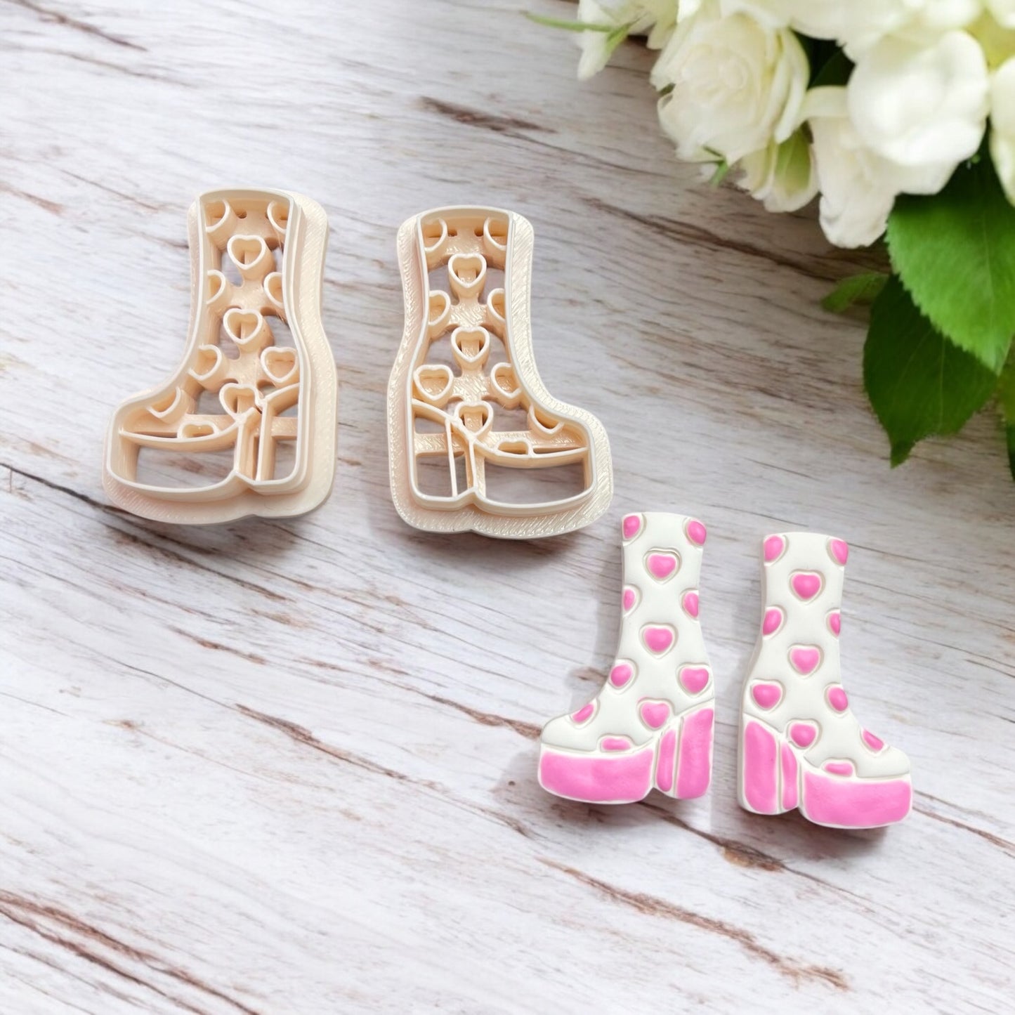 Bota San Valentín 28 - Cortador para hacer pendientes de arcilla polimérica