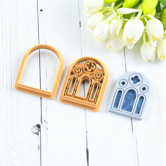 Cortador Arcilla Polimérica| Ventana Gótica  | Minipekas