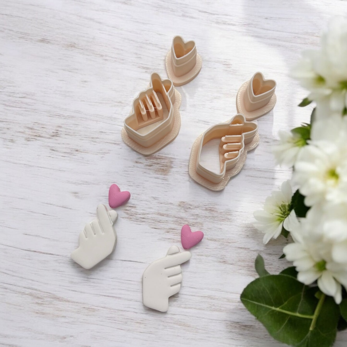 Mano Corazón - Cortador para hacer pendientes de arcilla polimérica