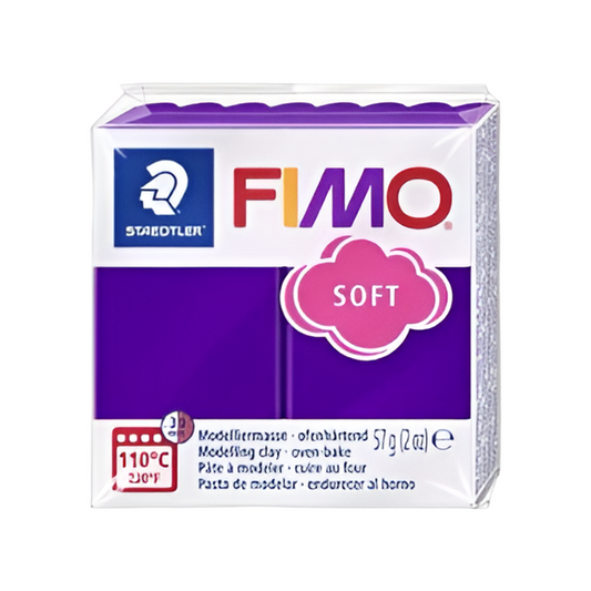 Argila de polímero de ameixa macia Fimo 57g -2 oz
