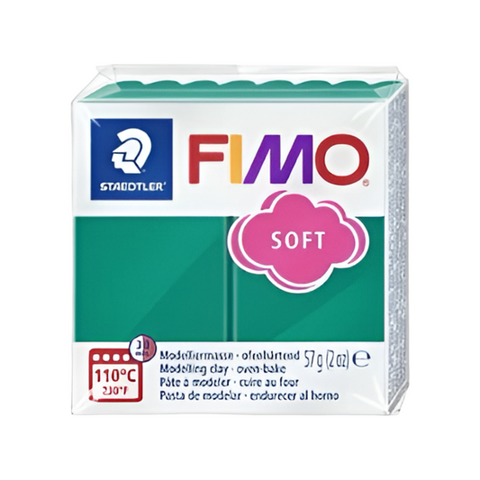 Argila de polímero esmeralda macia Fimo 57g -2 oz