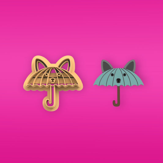 Polymer clay cutter umbrella
