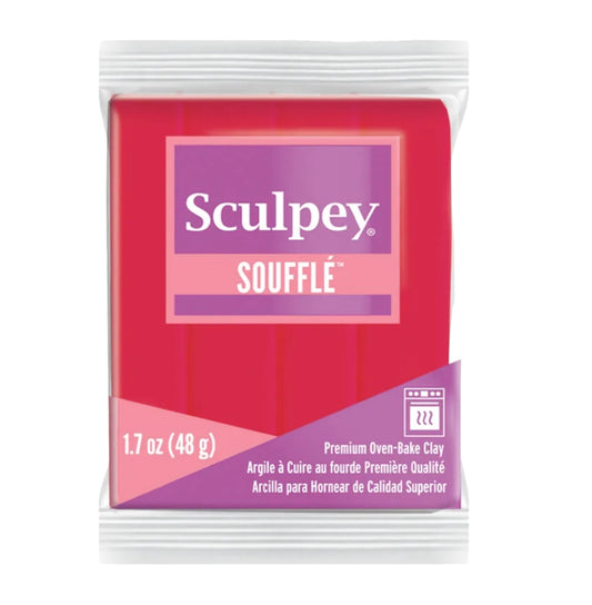 Argila de polímero Sculpey Souffle Rasperry 1,7 onças (48g)