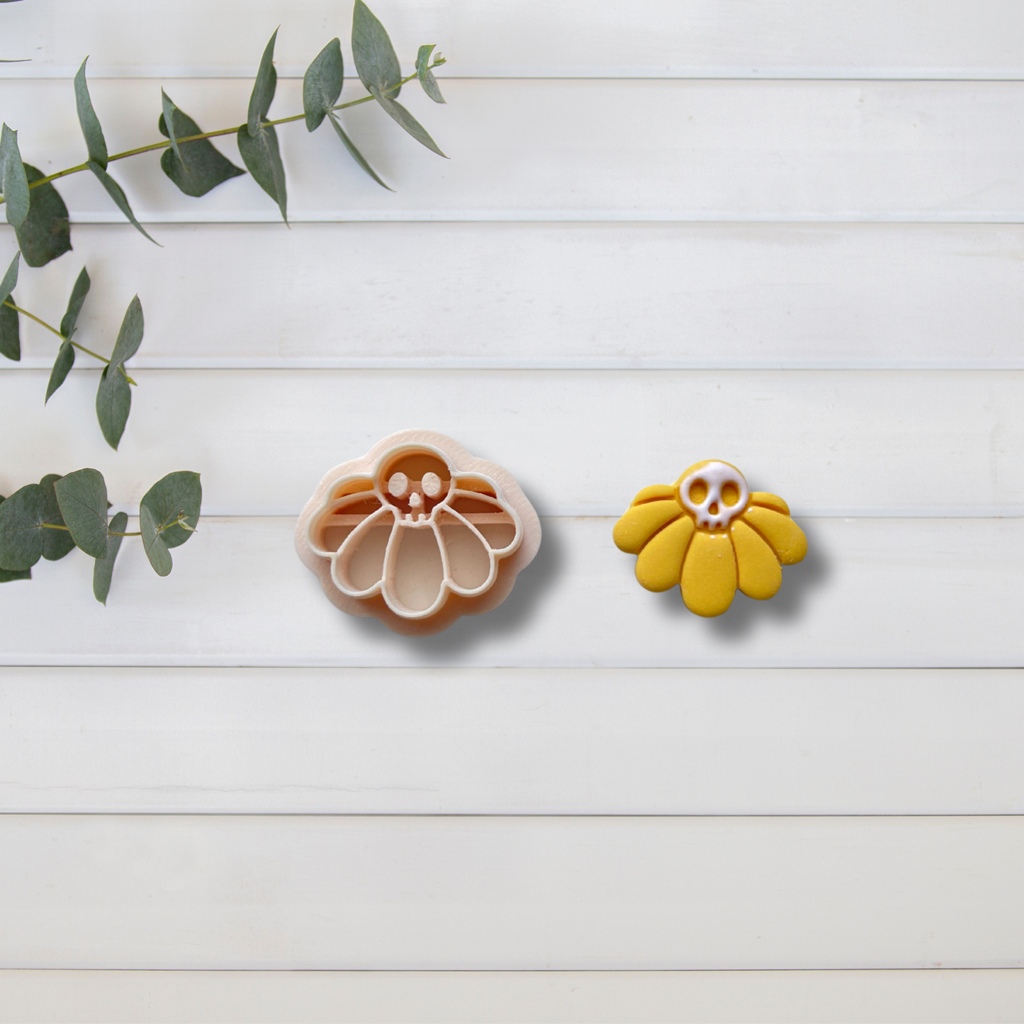 Cortador Arcilla Polimérica| Flor skull Halloween 202548 | Minipekas