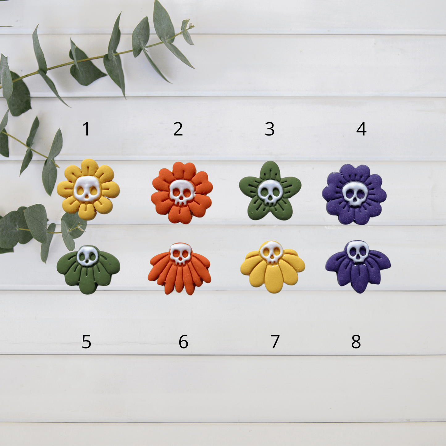 Cortador Arcilla Polimérica| Flor skull Halloween 202548 | Minipekas