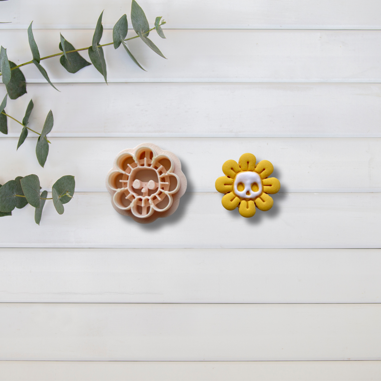 Cortador Arcilla Polimérica| Flor skull Halloween 202548 | Minipekas