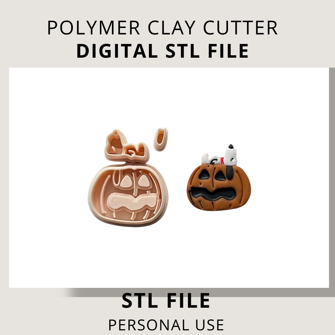 ARCHIVO DIGITAL STL | SNOOPY CALABAZA 104 | MINIPEKAS