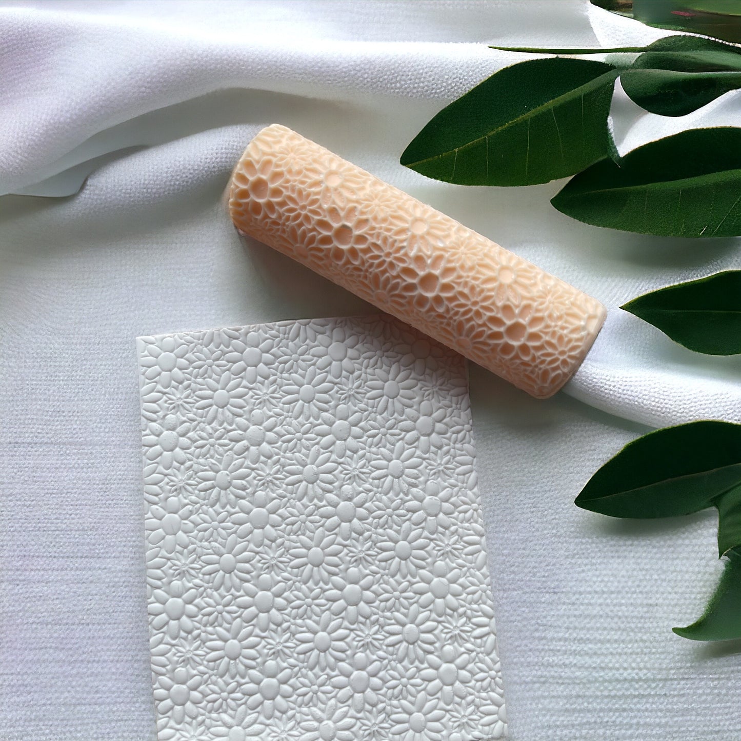 Rouleau texture marguerite pour pâte polymère #32