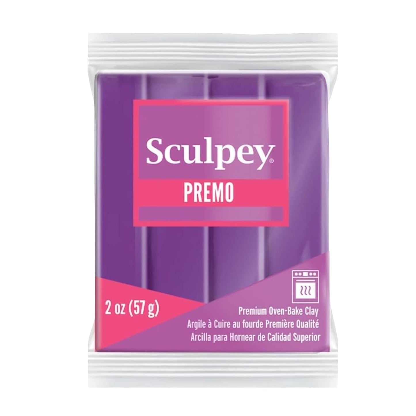 Sculpey Premo acentua argila de polímero pérola roxa 2 onças (56g)
