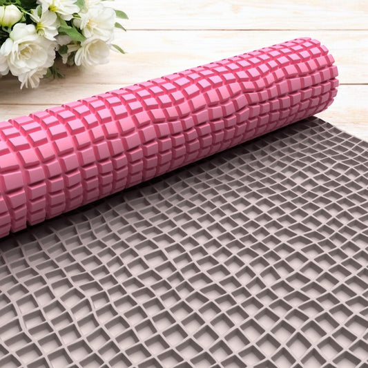 Textura roller 115 efecto cuadrados ondulados para arcilla polimérica