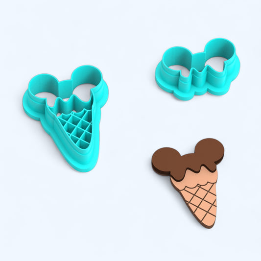 Helado mouse– Cortador para hacer pendientes de arcilla polimérica.