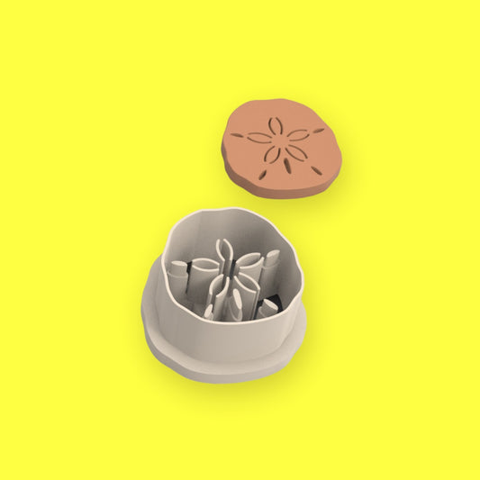 Sand Dollar polymer clay cutter