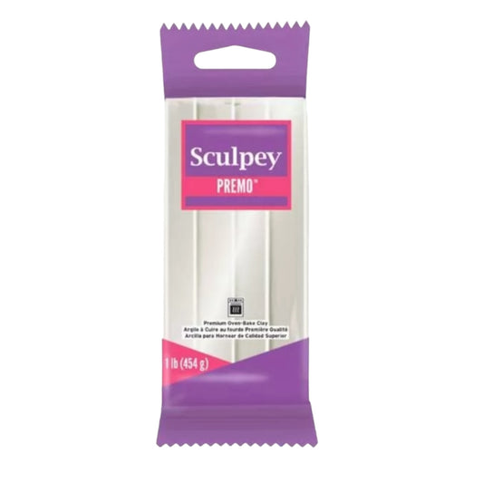Argila de polímero branca Sculpey Premo 1 lb (454g)