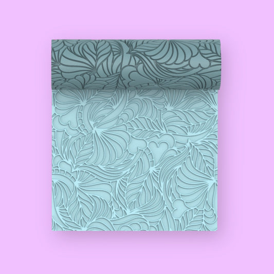 22-Rodillo textura lineas florales para arcilla polimérica