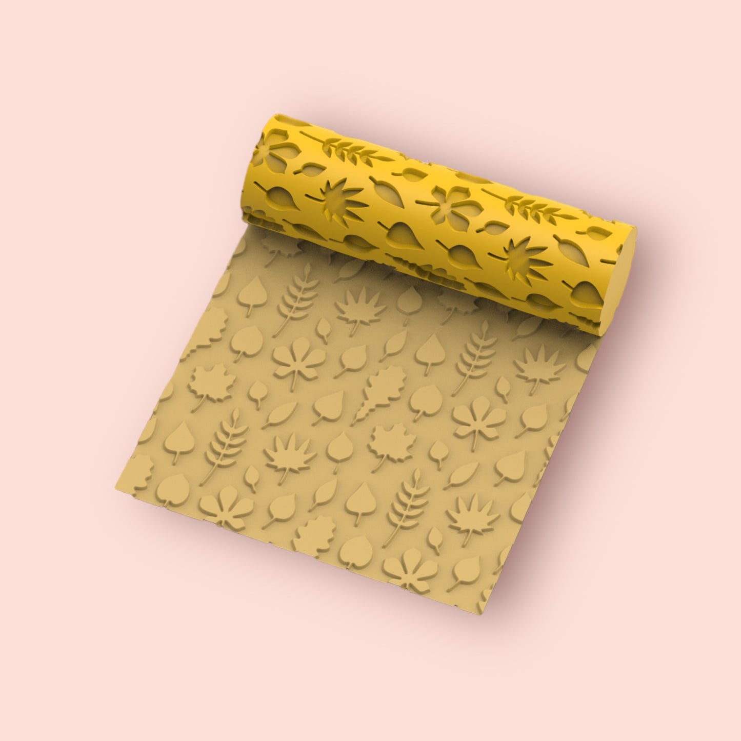 44-Rodillo textura hoja caida 2para arcilla polimérica