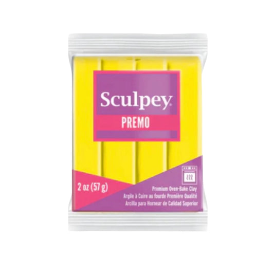 Argila polimérica amarela Sculpey Premo zinco 2 onças (56g)