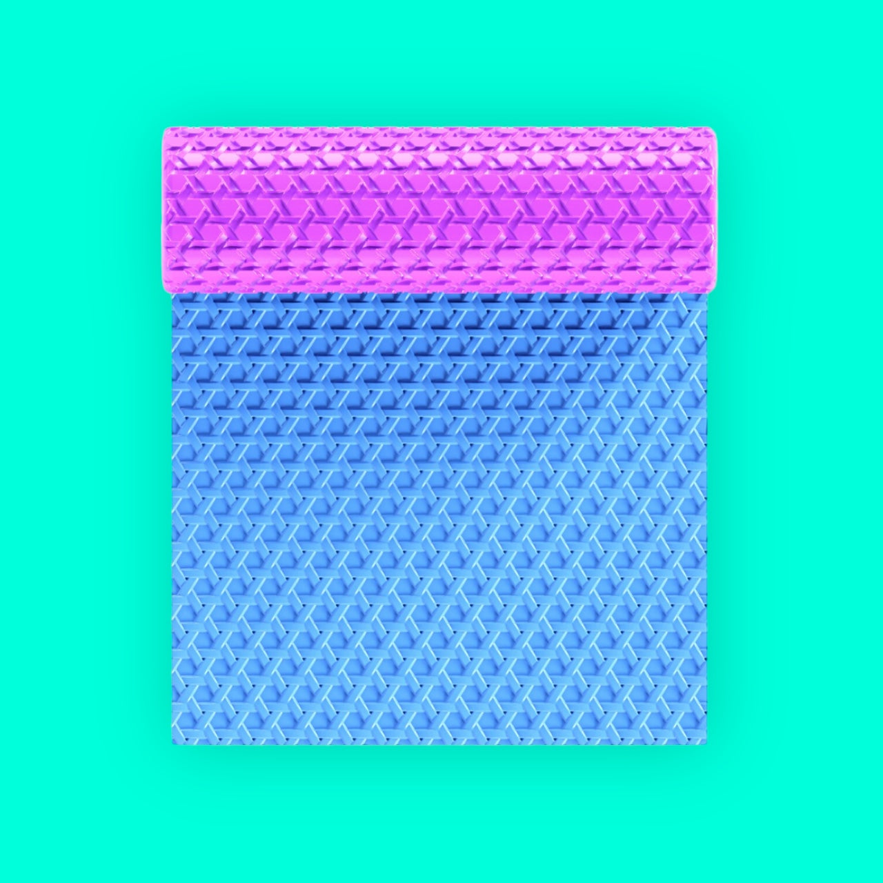 Wicker texture roller for polymer clay