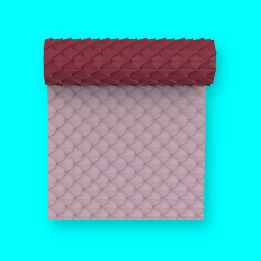 26-Rodillo textura escamas de pescado cortador de arcilla polimérica