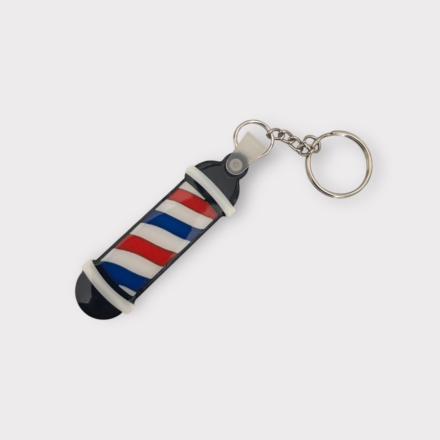Llavero NFC personalizado con logo barberia , tarjeta de presentación digital, instagram, facebook, llavero NFC para redes sociales.