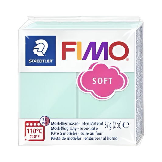 Argila de polímero de menta macia Fimo 57g -2 oz
