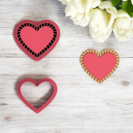 Valentine pie 2 - Cortador para hacer pendientes de arcilla polimérica
