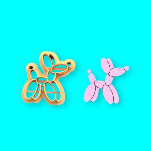 Balloon Dog polymer clay cutter