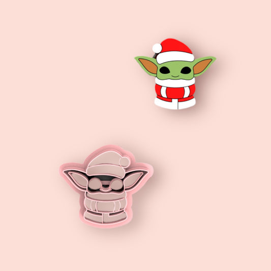 Cortador Santa Yoda para fazer brincos de argila polimérica