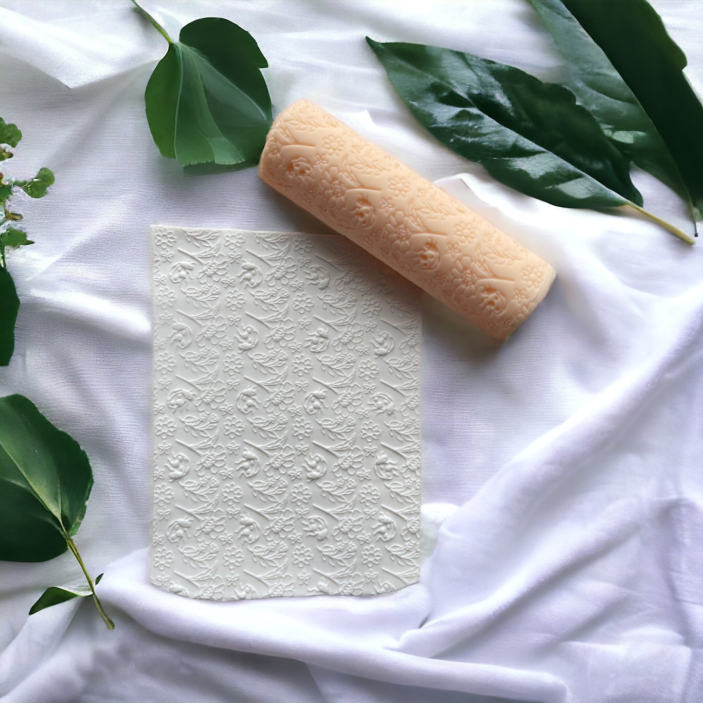 31-Rodillo textura mariquita para arcilla polimérica