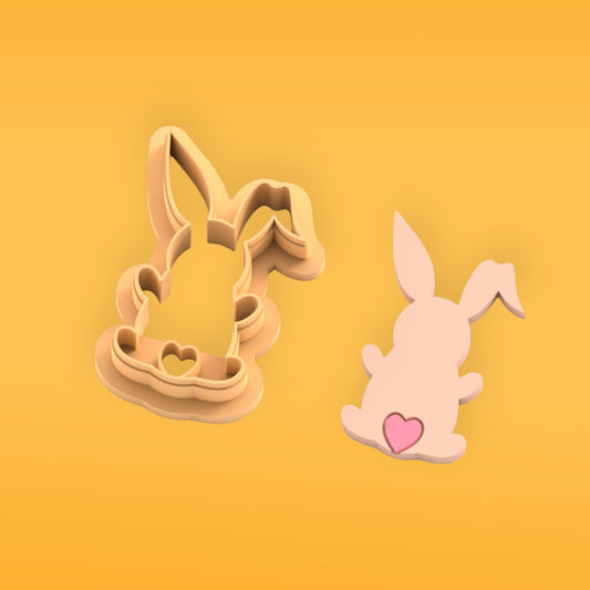 Bus Bunny polymer clay cutter