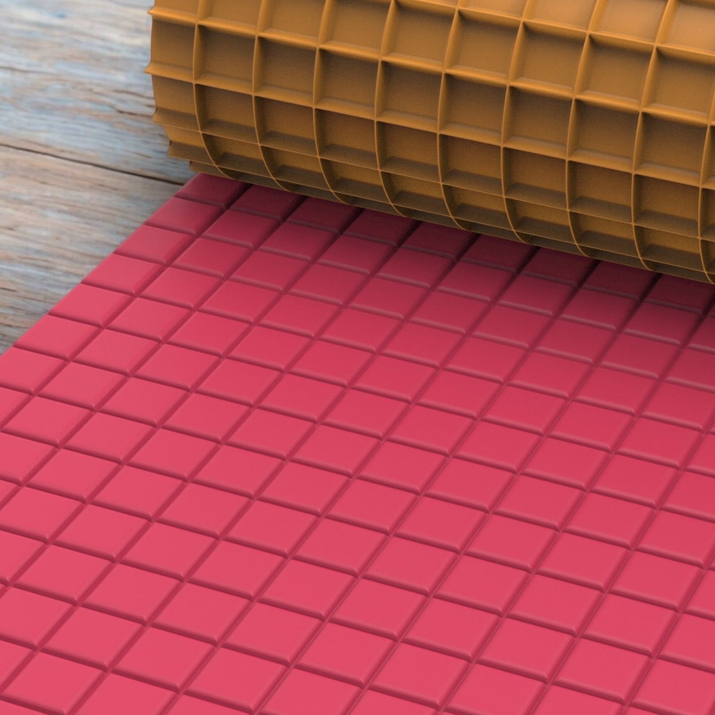 01-Rodillo textura cuadrados para arcilla polimérica