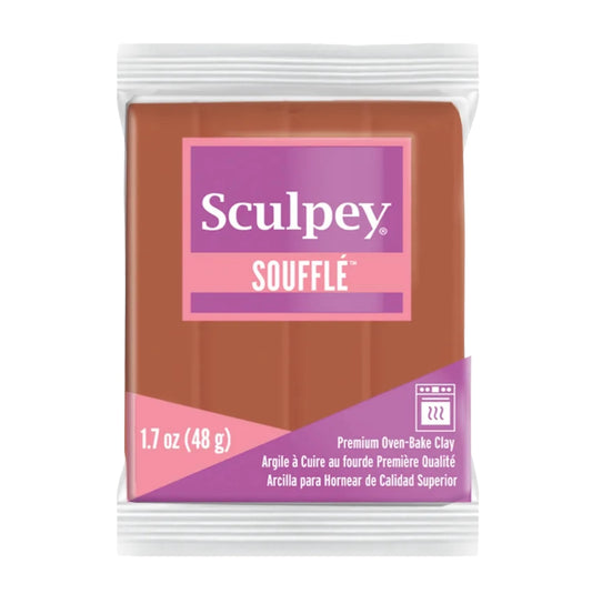 Sculpey Souffle Argila de polímero de canela 1,7 onças (48g)