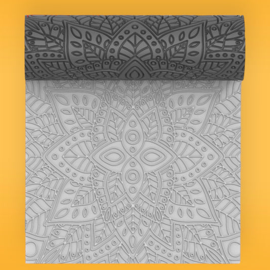 18-Rodillo textura etnico para arcilla polimérica #18