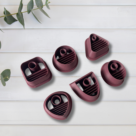 Set Cortador Arcilla Polimérica| Formas Geométricas Rayadas - 202650 | Minipekas