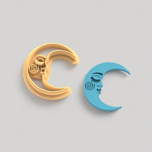 Moon polymer clay cutter