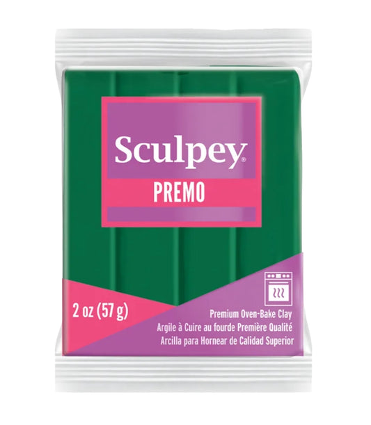 Argila de polímero Sculpey Premo Forest Green 2 onças (56g)